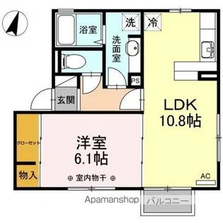 ブレジオ南 A【1階】の間取り