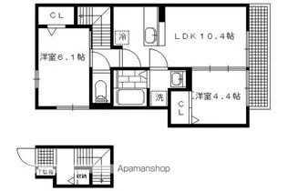 レグルス【203号室】の間取り