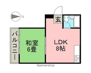メゾンパール泉【603号室】の間取り