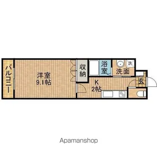 シャングリラ【2階】の間取り