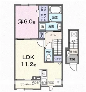 ヴィラ クレイン【2階】の間取り