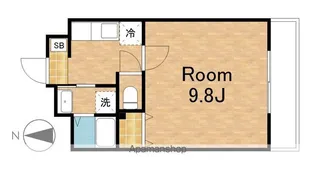 ジョイフルスクエア【201号室】の間取り
