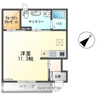 ダブルアール【1階】の間取り
