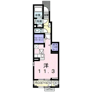 ベルフラワーⅠ【1階】の間取り