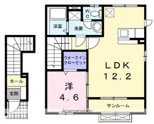 イーザ【2階】の間取り