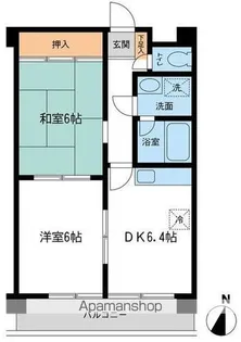 日宝コートヒルズ洋光台Ⅱ【2階】の間取り
