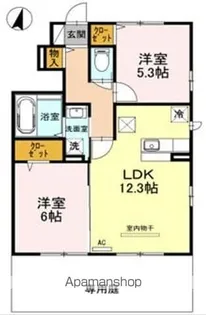 ファヴォーレ【1階】の間取り