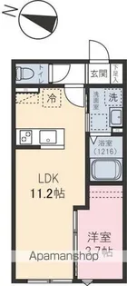 ゼルコーバ【1階】の間取り