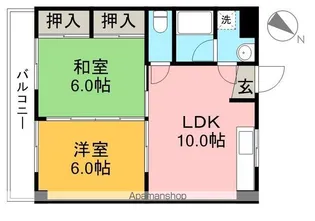 百石ヒルズ(モモイシヒルズ)【3階】の間取り