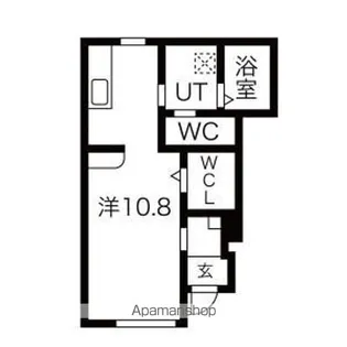 HONMARU BASE【103号室】の間取り