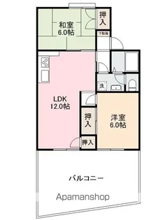 瀬戸ハイツAB【A203号室】の間取り