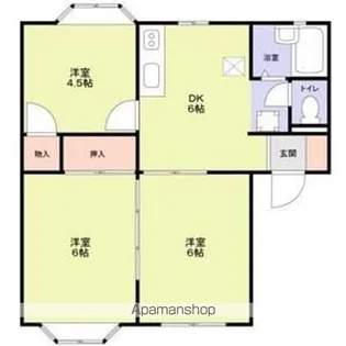 アネックスオガワA棟【2階】の間取り