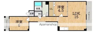 サニーサウス【3階】の間取り