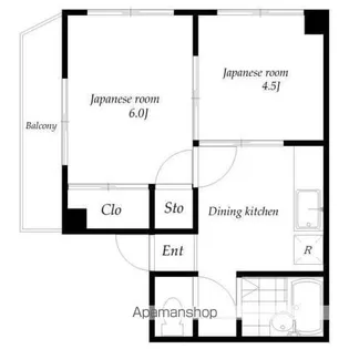 岩隈ハイツ2号【3階】の間取り