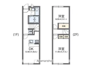 レオパレスアビテ湘南【105号室】の間取り