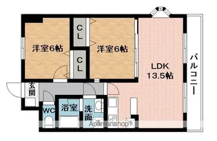 サランバン金剛Ⅱ【4階】の間取り