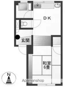 チロルビル【5E号室】の間取り