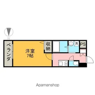 グリーンハイツ白川【6階】の間取り