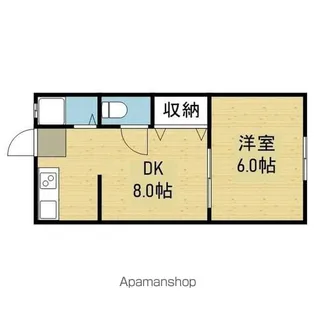 金沢マンション【2階】の間取り