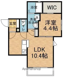 タウニーⅡ【1階】の間取り
