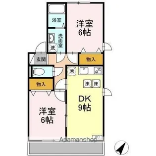 パルシャルマン DE【1階】の間取り