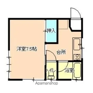 コーポすずらん【B号室】の間取り