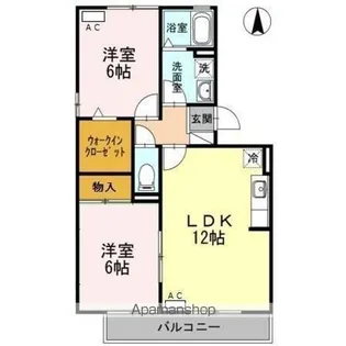 プリムヴェール【2階】の間取り