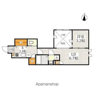 CB王子ルシエル【1階】の間取り