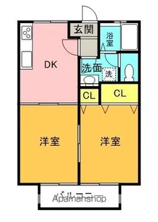 ゾーナ・ヴェルデ【2階】の間取り