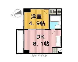 ティックハウス【703号室】の間取り