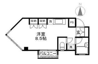 メゾン七瀬【2階】の間取り