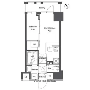コンフォリア台東根岸【2階】の間取り