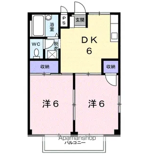 メゾンセフィーロ【2階】の間取り