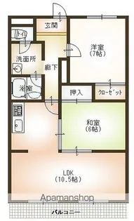 川崎マンション壱番館【1階】の間取り