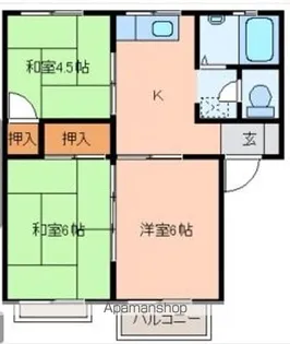 エクセレント中柵第二【2階】の間取り