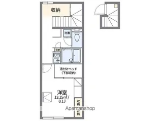 レオパレスカメリアⅡ【210号室】の間取り