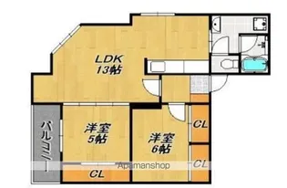 ライラック薬院【6階】の間取り