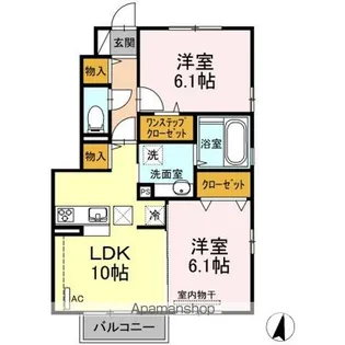 VENT VERT【1階】の間取り