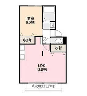 メイコウハイツ【2階】の間取り