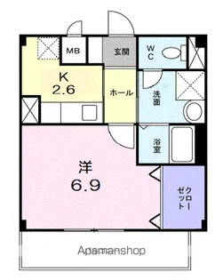 フォーリスト ヴィレッジ壱番館【109号室】の間取り