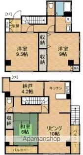 東京都新宿区下落合2丁目【一戸建】の間取り