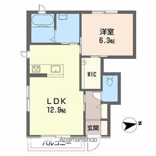 スカイメゾン 12番館【1階】の間取り