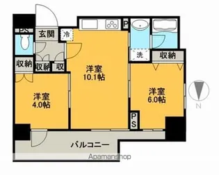 パークアクシス仲御徒町【6階】の間取り