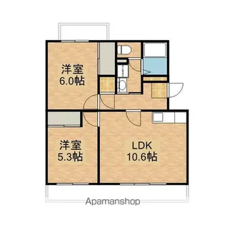 ラフォーレ・向平【2階】の間取り