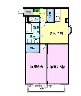 プレスティージ迎山 Ⅰ【2階】の間取り