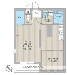 ルーチェ学芸大学【3階】の間取り
