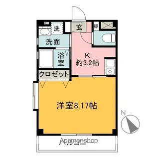 イーストハイム【3階】の間取り