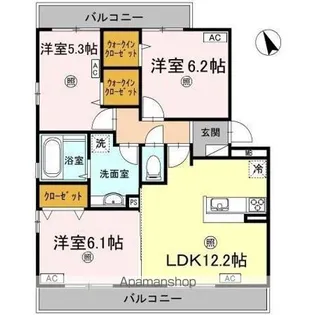 ラフィーナ【2階】の間取り
