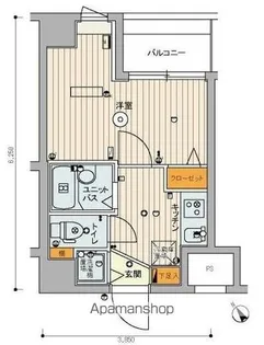 スカイコート豊島南長崎【8階】の間取り