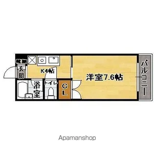 ペルルアロ那の川【5階】の間取り